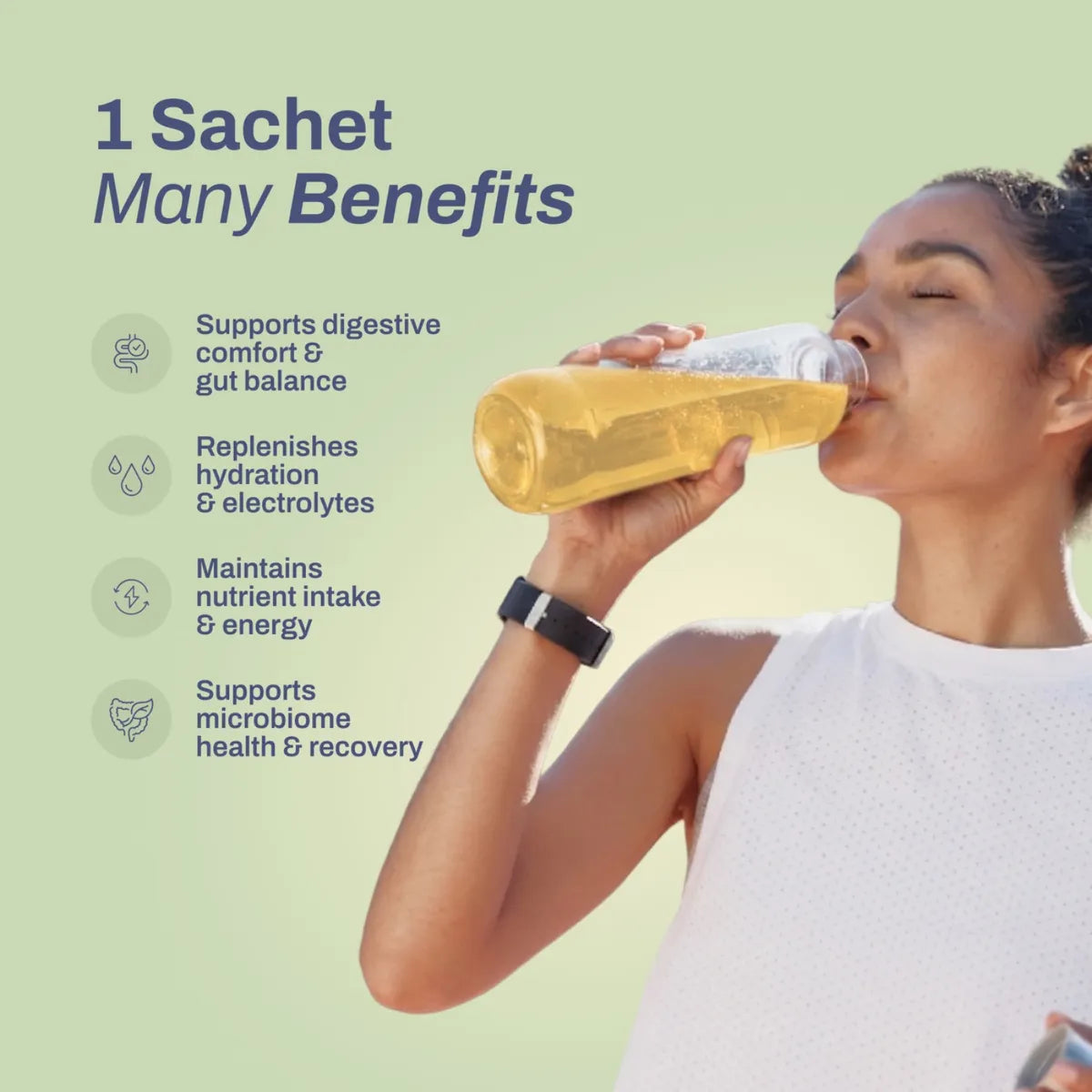 1 sachet, many benefits