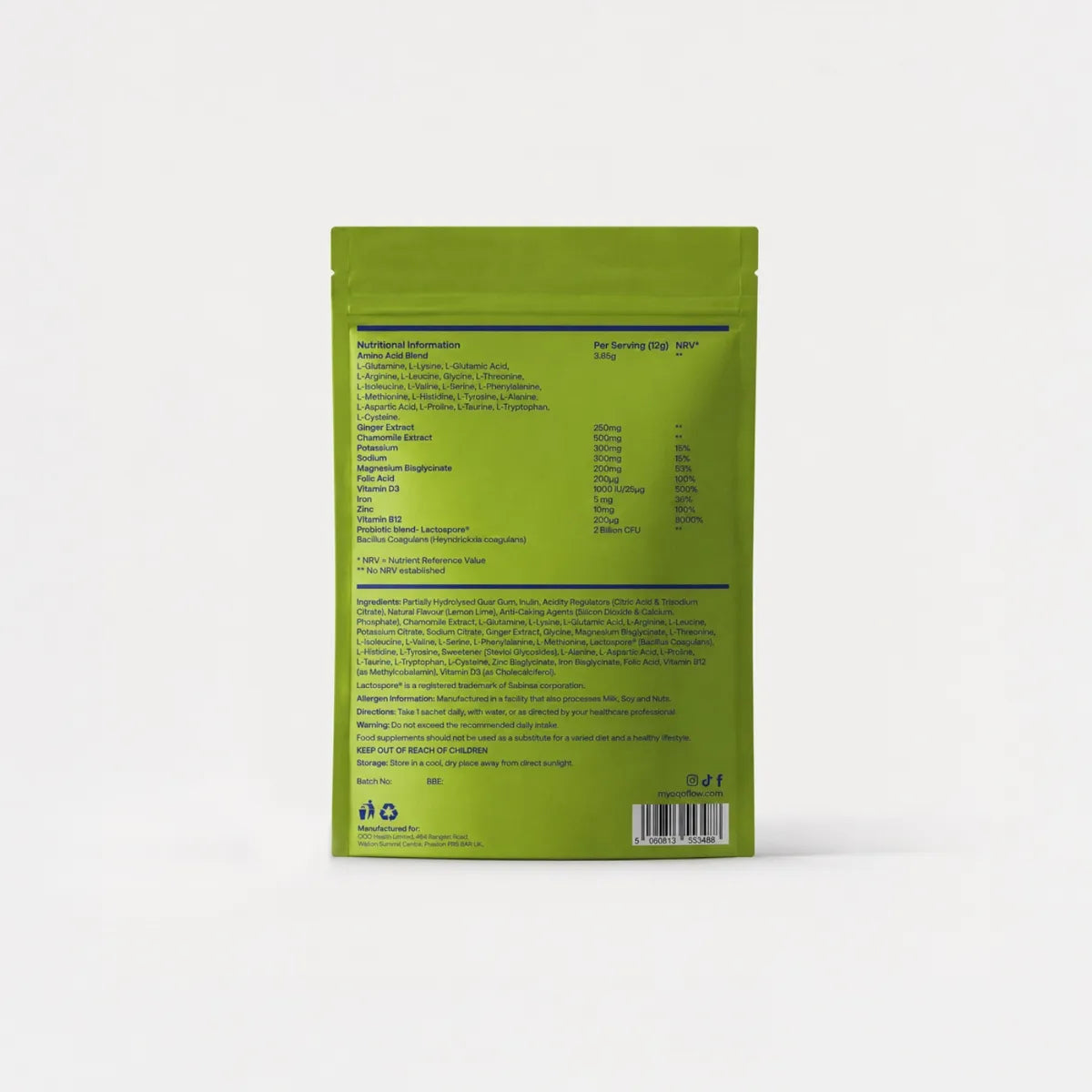 Back of pack close-up